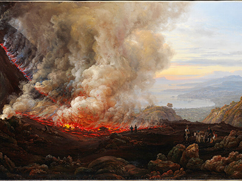 An Eruption of Vesuvius, Johan Christian Dahl, 1824